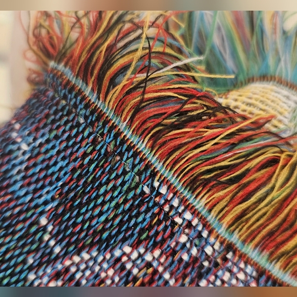 LAURA ASHLEY Ruby Jacquard Tapestry Throw - Made With Recycled Yarns- P… - Picture 8 of 8